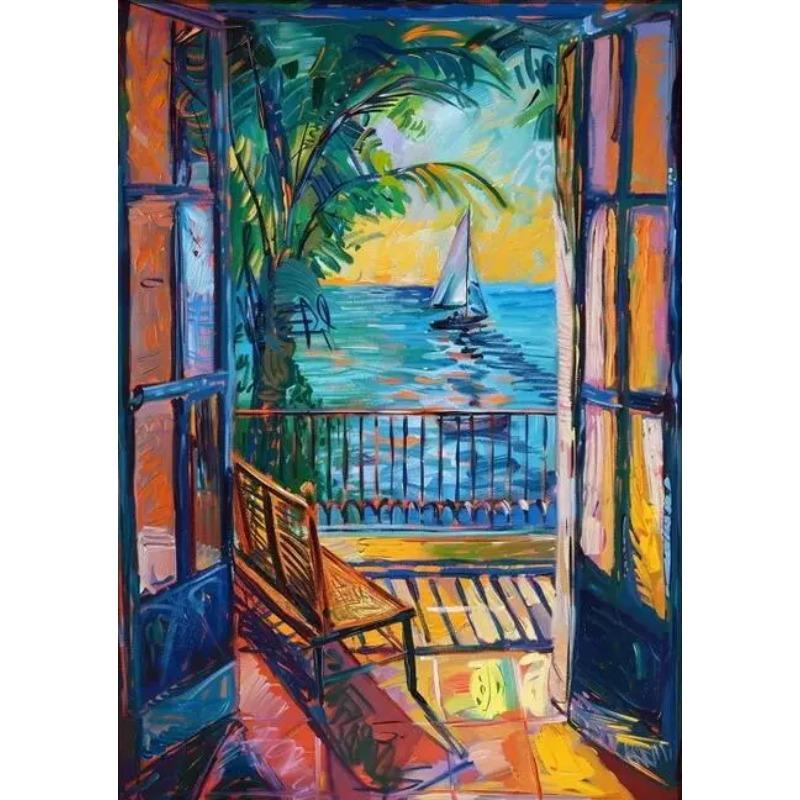 Henri Matisse Open Window Painting Poster Print For Living Room Home Decor Abstract Canvas Painting Modern Landscape Wall Art