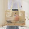 Foldable Big Eyes Beach Mesh Bag Large Capacity Travel Toiletries Organizer  Summer