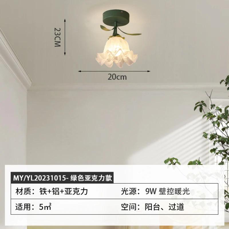 

Японские пасторальные потолочные светильники, кованые железные потолочные светильники для крыльца, потолочные светильники для кухни, домашнее освещение 110–265 В Cool White(5500-7000K)