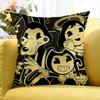 Game Bendy And The Ink Machine Various Sizes Square Pillow Case For Car Home Bedchamber Decor