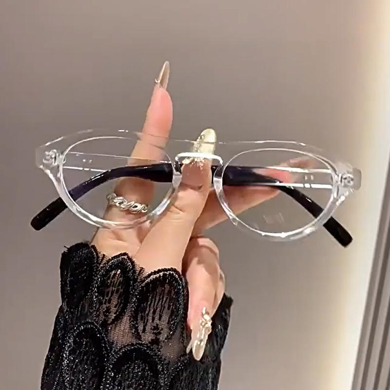 New Vintage Transparent Glasses Frame Round Eyewear for Women Men Luxury Brand Small Oculos De Sol Unisex