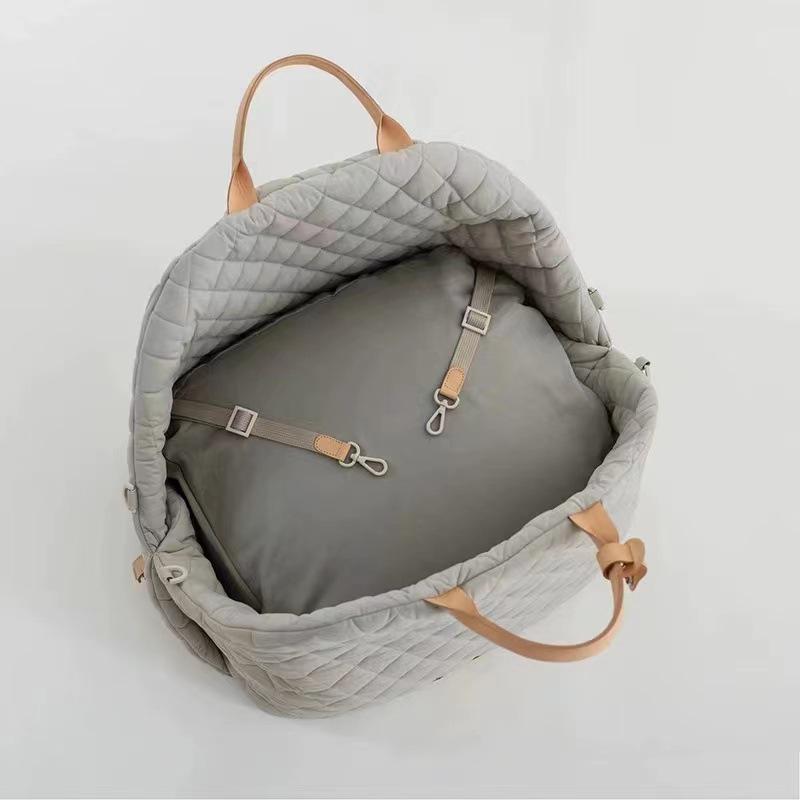 Enhanced Waterproof Nylon Pet Carrier & Convertible Dog/Cat Bed