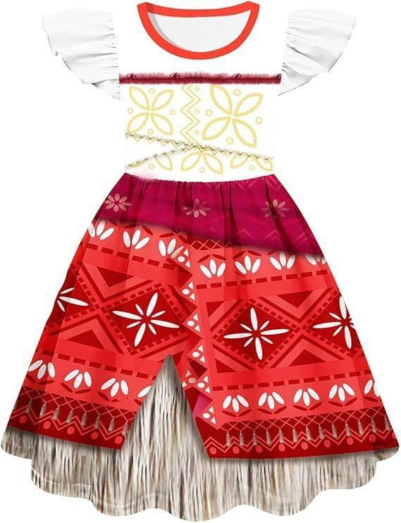 New Halloween Vampire Descendants 4 Children'S Flying Sleeve Dress 3D Printed Children'S Suit Skirt