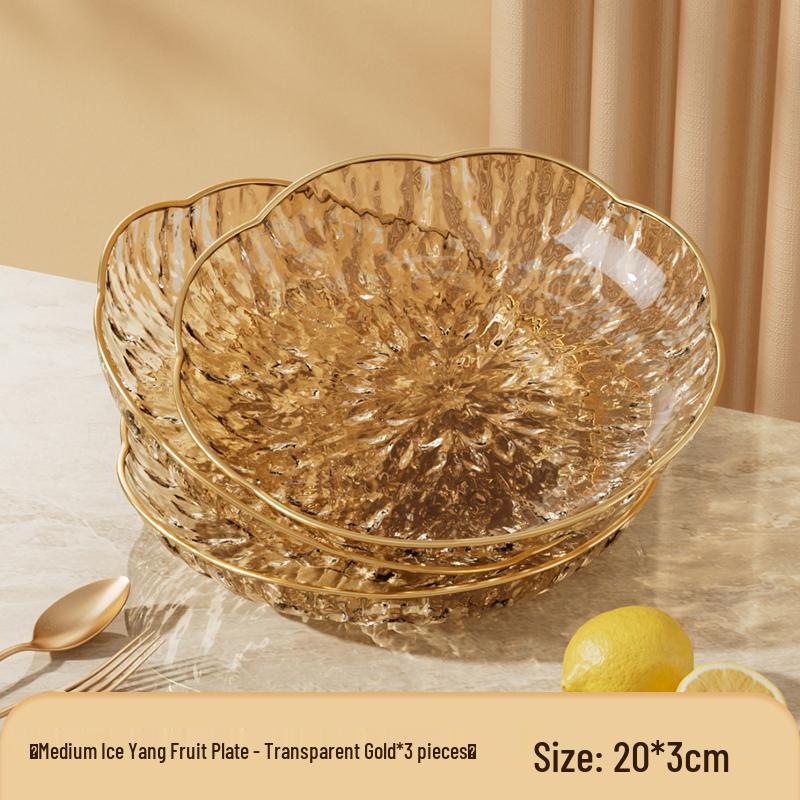 Modern Luxury Fruit and Snack Display Plate for Living Room