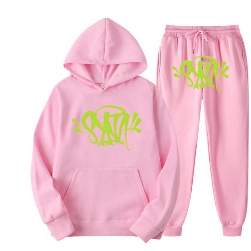 Set Felpa Streetwear Uomo Donna Outfit Casual Felpa con Grafica Stampata Syna Tuta
