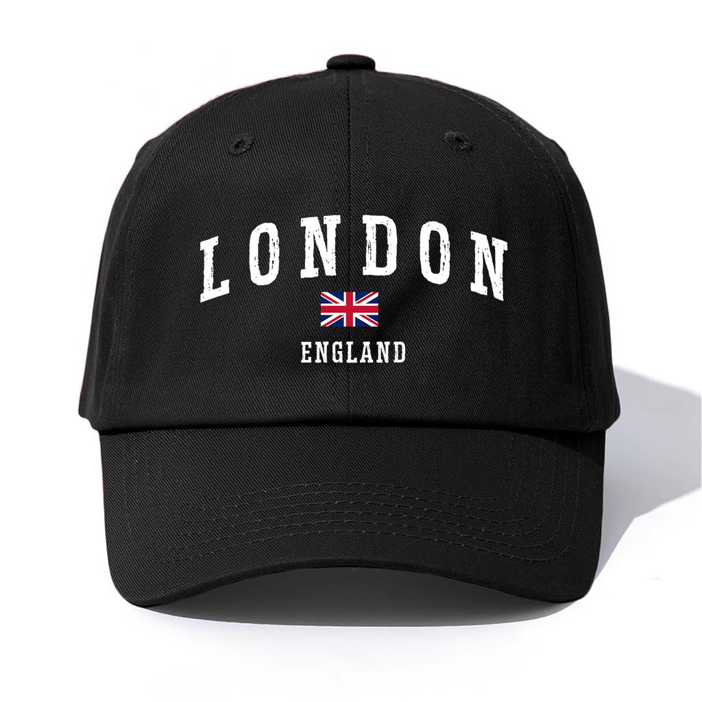 Cappellino da Baseball pc LONDON Print per Adulti Stile Retro Minimalista Casual Morbido Regolabile Cappellino da Papà Perfetto Come Regalo