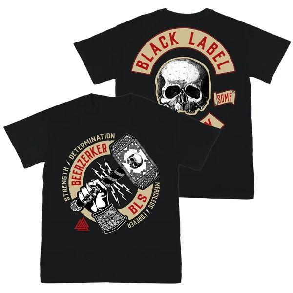 Overkill Skull New Black T-Shirt S