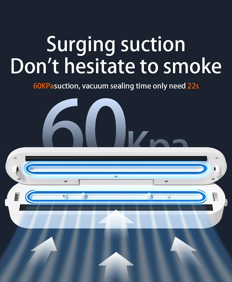 Automatinis vakuuminis pakavimo aparatas sausiems ir šlapiems maisto produktams - Kompaktiškas buitinis modelis