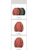 Heavyweight Cotton Yarn Pineapple Stitch Knit Casual Loose Round Neck Pullover Sweater
