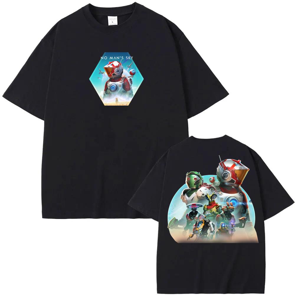 

No Man s Sky T-shirt Action-adventure Survival Game Graphic Printing TEE 100%cotton Comfortable Casual Round Neck Soft Tees 5XL різнокольоровий