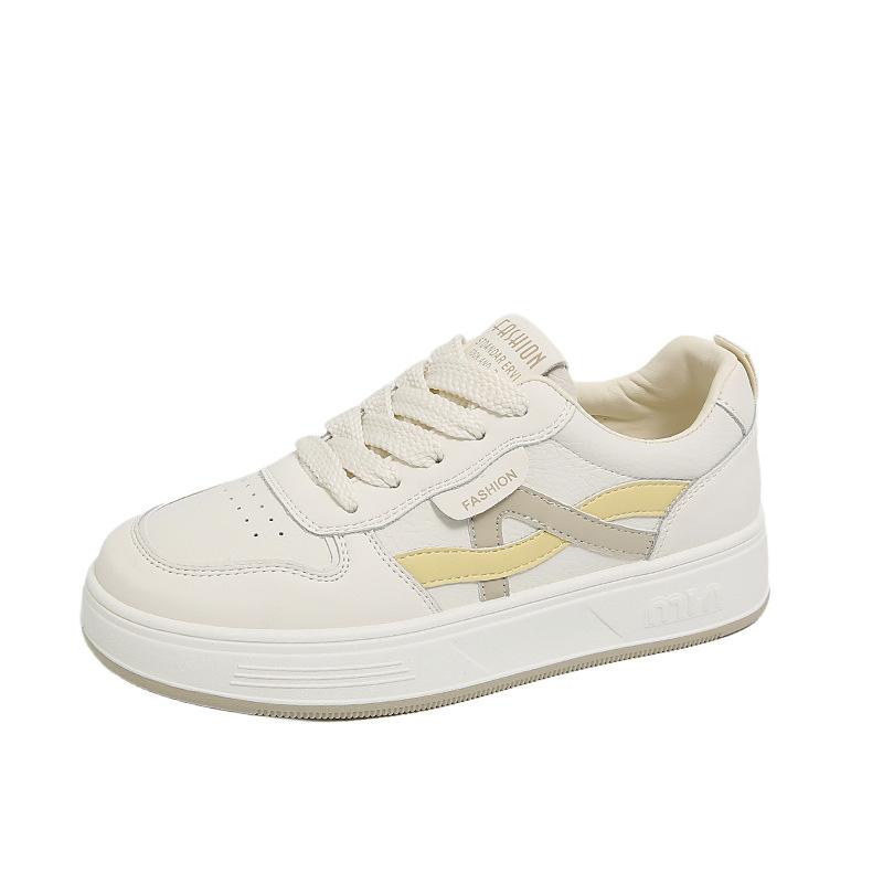 

Platform white shoes women s autumn 2025 new lightweight casual shoes soft sole student flat baseplate shoes 35