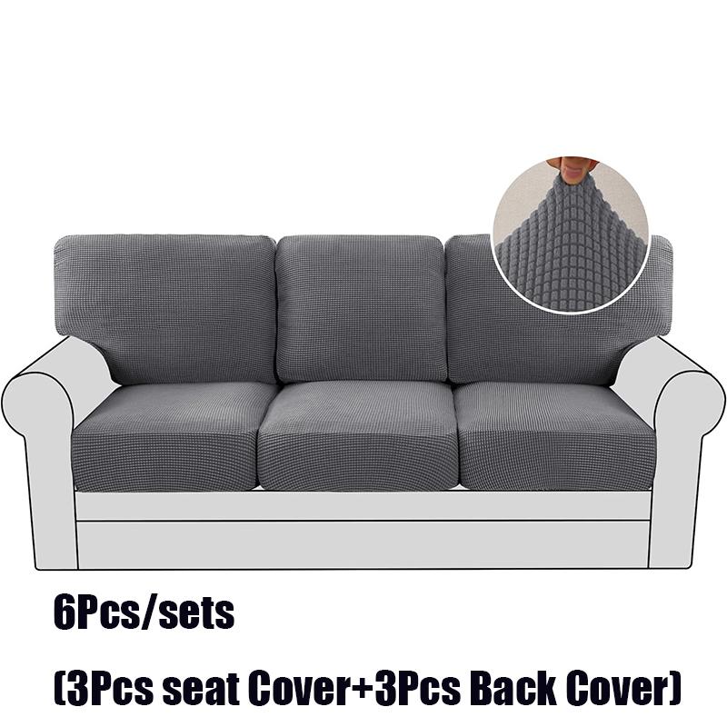 Solid Color Thickenastic Sofa Cover Living Room Protector Kids Slipcover Couch Cover Seat Cushion Washable Removable