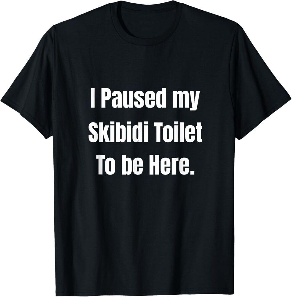 I Paused My Skibidi Toilet to be Here Unisex Softstyle T-Shirt Unisex T-Shirt M