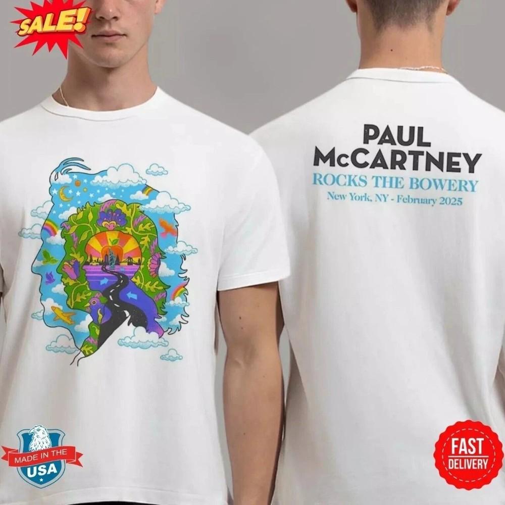 

Paul McCartney Bowery Ballroom Show 11th Feb 2025 Merch T-shirt 4XL