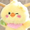 Cute Yellow Chick Plush Keychain Soft Stuffed Animal Pendant Cute Fluffy Bag Backpack Charm Adorable Gift for Animal
