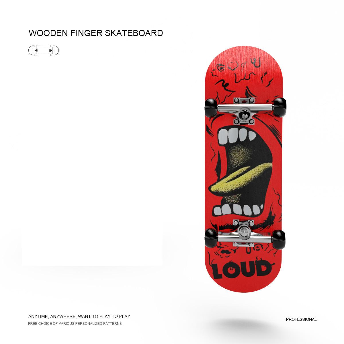 

Fingerboard Toys П ятишаровий клен Професійний міні скейтборд Fingerboards Освітня вечірка Подарунок для дітей хлопчиків дівчинка