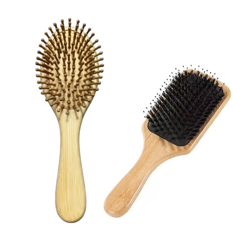 Bamboo Air Cushion Massage Comb for Women's Long Hair