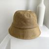 Simple Line Bucket Hat Women's Spring and Summer Light and Casual Face Small Sunshade Sun Hat Basin Hat Tide