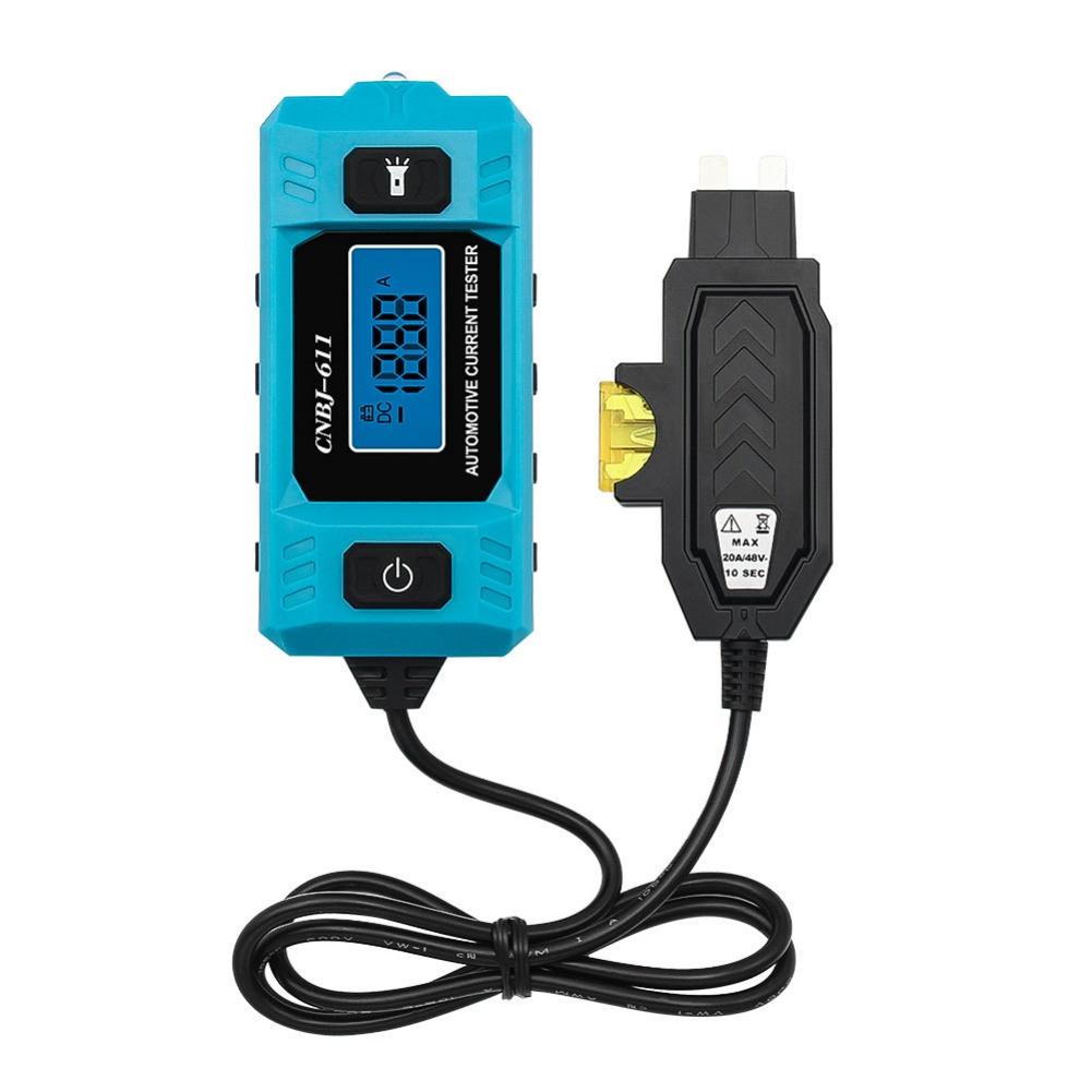 1pc 12V 0.01~19.99A Car Circuit Tester Truck Voltage Circuit LED Digital Tester Measurement Instruments Parts