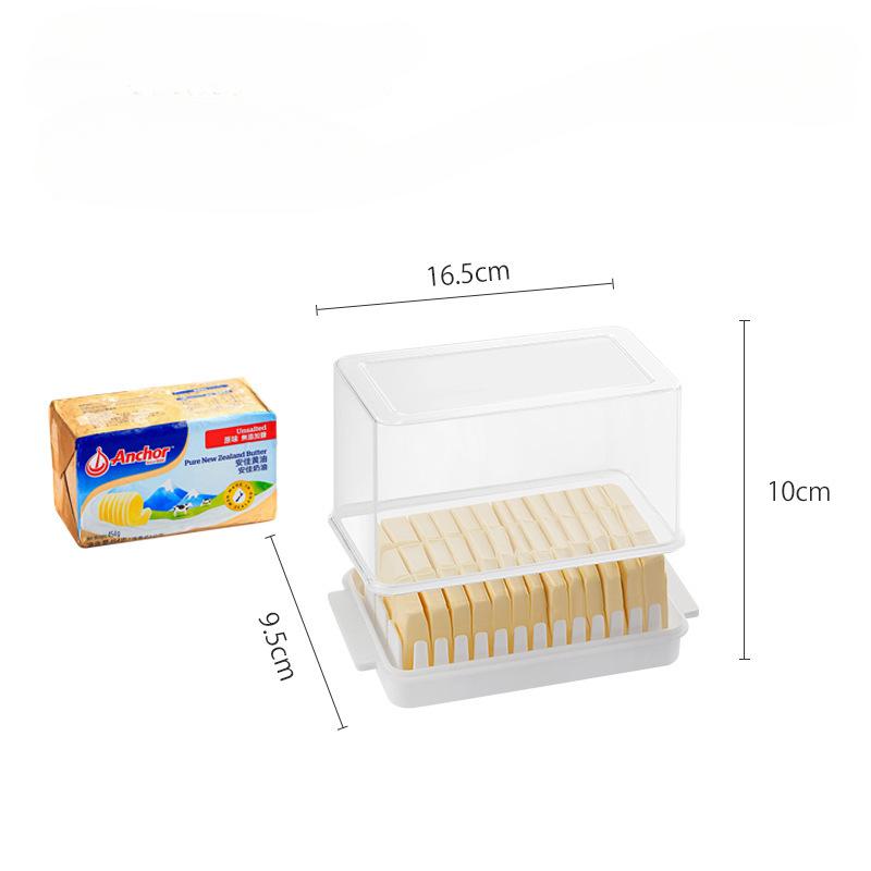 Handy Solid Butter Box Cheese Board Server Crisper Transparent Plastic Storage Container Cheese Keeper Case Butter Cutting