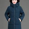 Winter Clothing Women's Plus Size Medium Long Hat Collar Cotton Jacket XL-6XL