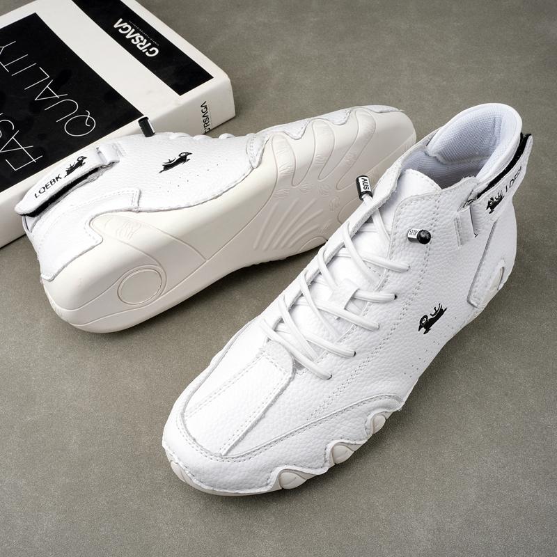 Fashion Men's Ankle Boots, Outdoor Lightweight Casual Leather Shoes, Spring and Autumn Luxury Women's Shoes, 2024 Anti High Top Sports S