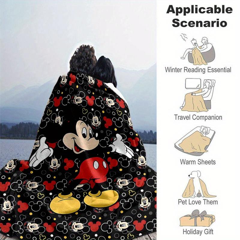 1pc, Cozy Mickey Mouse Home Decor Blanket: Perfect Gift for Bedroom, Living Room, Travel, Camping, Car