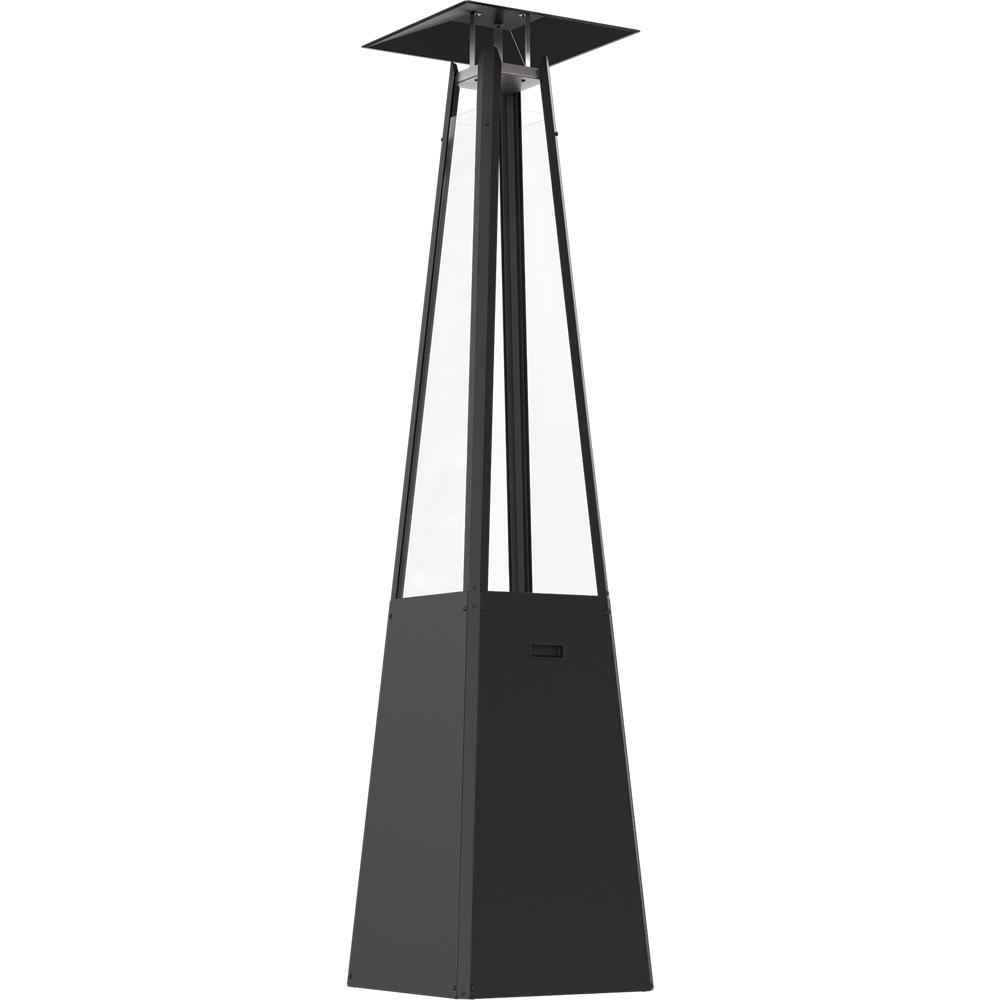 Outdoor Gas Heater Umbrella Steel Black 12 kW Set