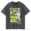 Claymore Grafisch T-shirt Clare Nr. 47 Manga Print Mannen Vrouwen Casual Korte Mouw Unisex Streetwear Gewassen Donkere Fantasie T-shirts Tops