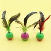 Natural feather plush mouse tumbler resistant to scratching and biting cats to relieve boredom toys and pet supplies