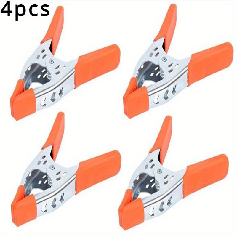 4 шт., 6 дюймов/15 см, пружинный зажим, сверхмощные пружинные металлические пружинные зажимы 4pcs оранжевый