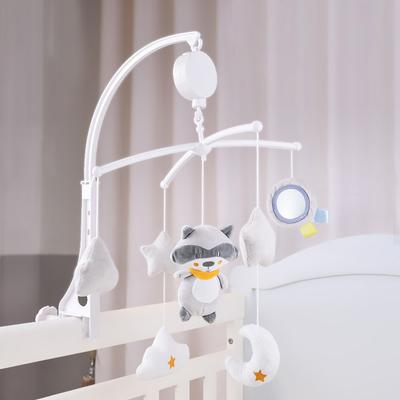 Infant Music Spinning Cartoon Plush Owl Bear Bedside Bell 0-1 Year Old Baby Soothing Toy