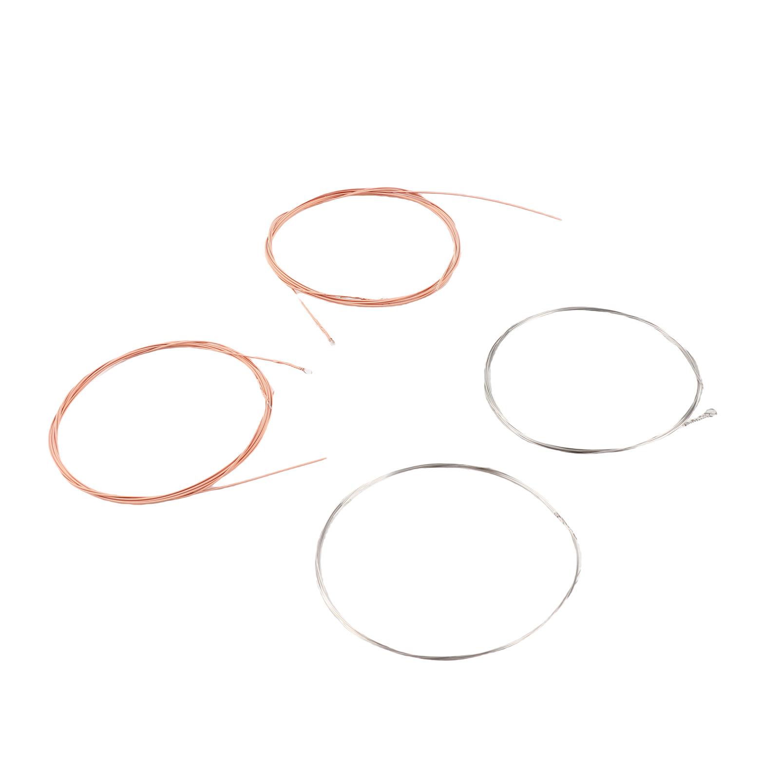 

IRIN M101 Полный набор струн для мандолины Бронзовая обмотка Нержавеющая сталь Серебристый и Золотистый цвет (.010 .034)