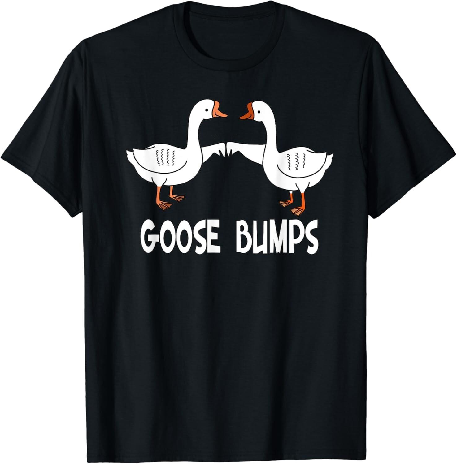 Birds_ Funny Goose Bumps Pun Gift Unisex T-Shirt S