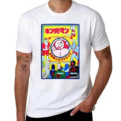 Muscle Kinnikuman Vintage Clean Tshirt Fresh Move  Humor Graphic Tshirt Creative Home USA Size