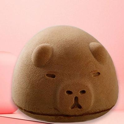 Wash Blistering Capybara Bath Sponge Ball Cartoon Animal Body Exfoliate Bubble Sponges Cleaning Brush Bubble Sponges Eggplant