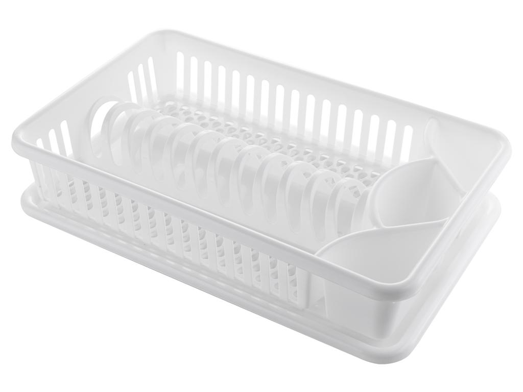 Suszarka Do Naczyń Plastikowa Lux Biała -Ben