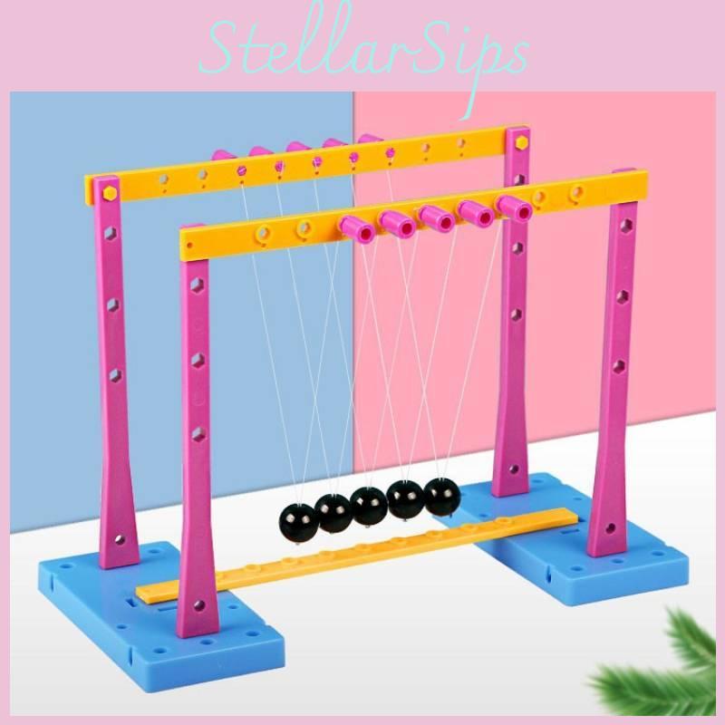 Physics Science Experiment Kit With Diy Newtons Cradle For Middle School Students Educational Toy