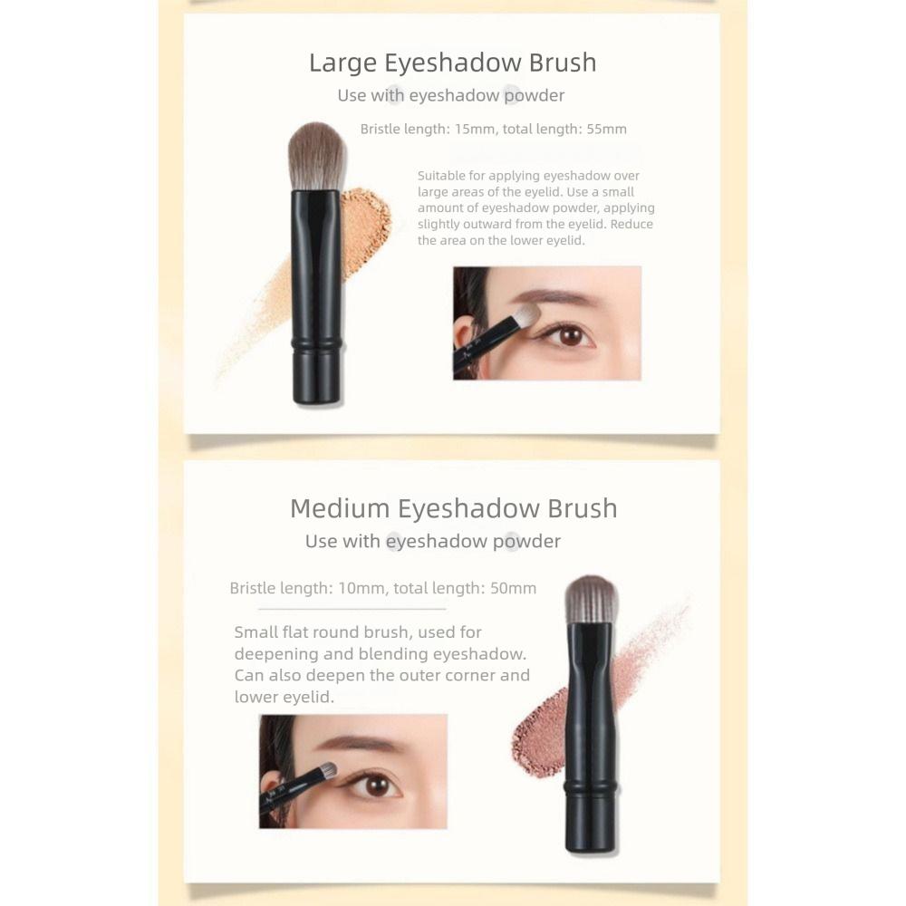 Detachable Mini Travel Makeup Brushes Set With Box Eyeshadow Brush  Home