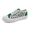 Low-top platform canvas shoes women's checkerboard shoes versatile casual shoes student cloth shoes