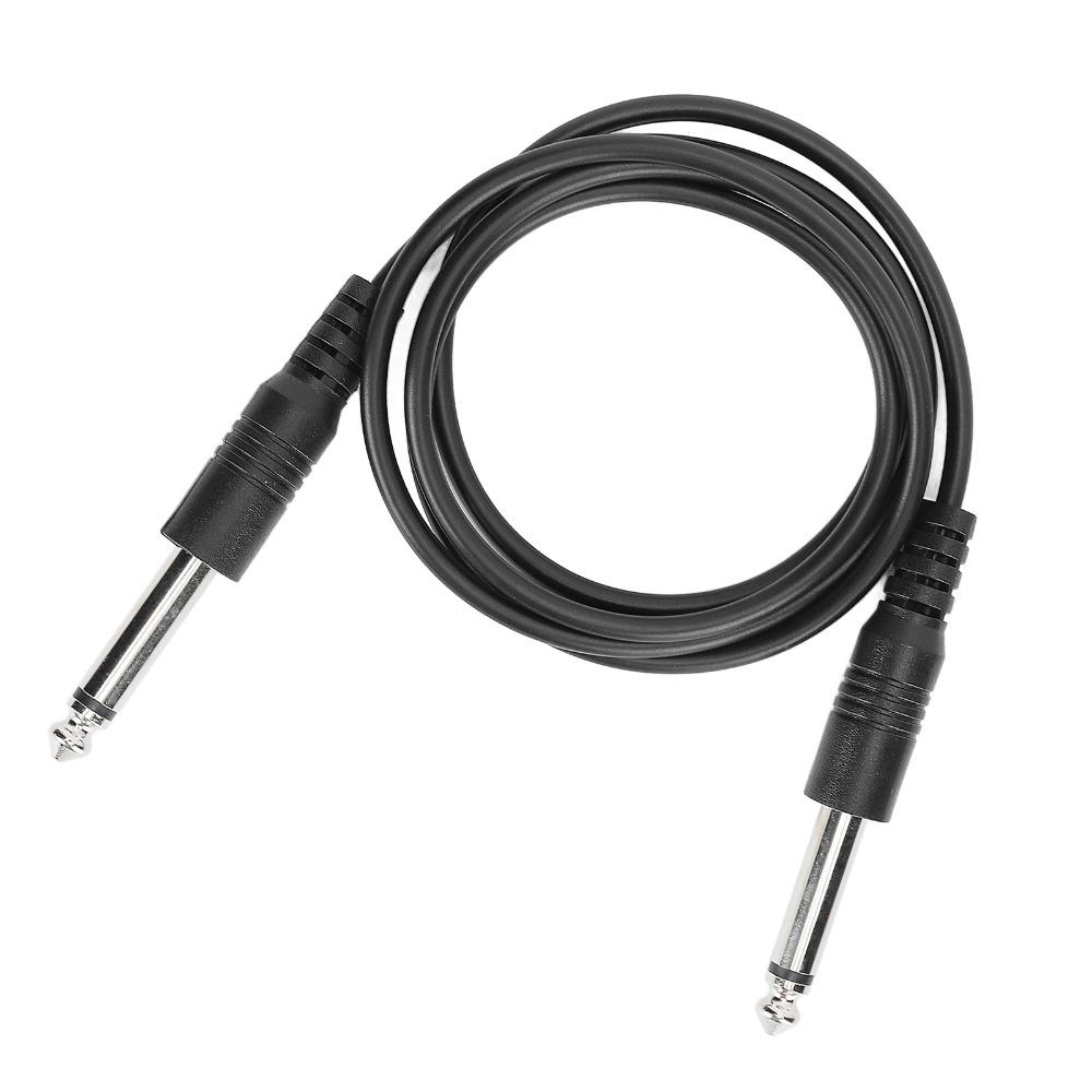 2PCS 3.3ft 6.35mm To 6.35mm Single-channel 1/4in Straight To Straight Guitar Cord  Audio Mixer
