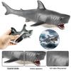 Soft Rubber Marine Life Toy: White Shark, Humpback Whale & Megalodon Model for Children