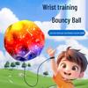Luminous Moonstone Rubber Reaction Ball with Rope for Children