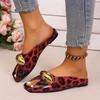 New Elegant Metal-buckle Fish-toe Shoes with Flat Soles, Suitable for Women in Summer.