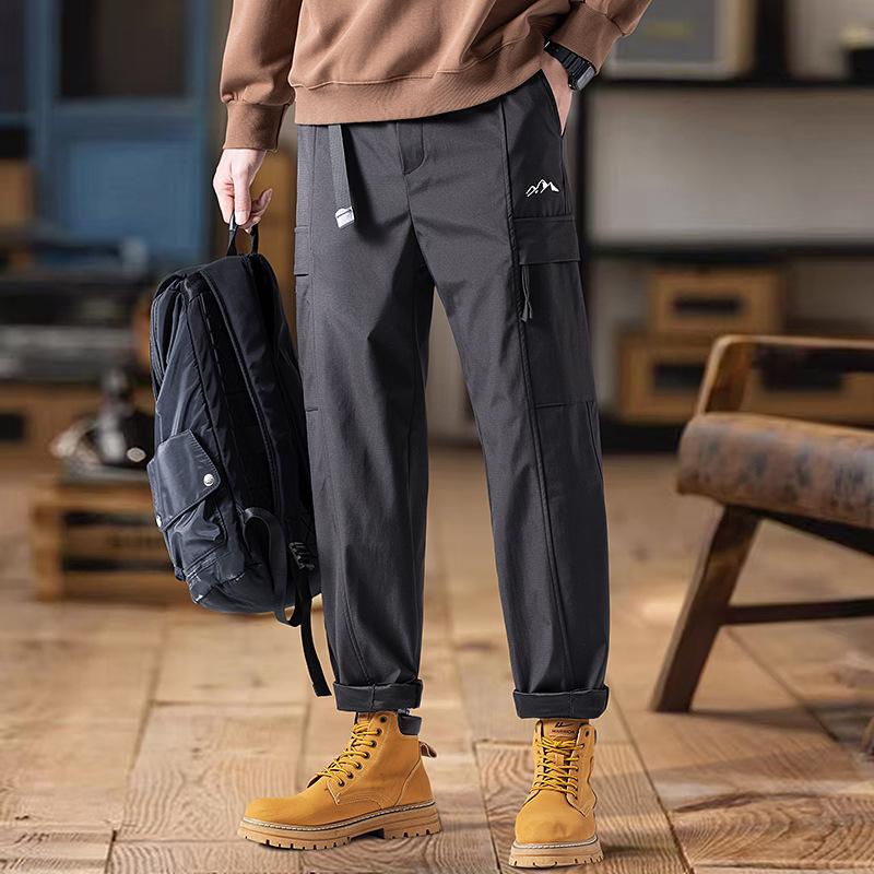 

Прямые брюки-парашютисты, мужские, водонепроницаемые, ветрозащитные и износостойкие, повседневные брюки, американские модные брюки-карго 3XL