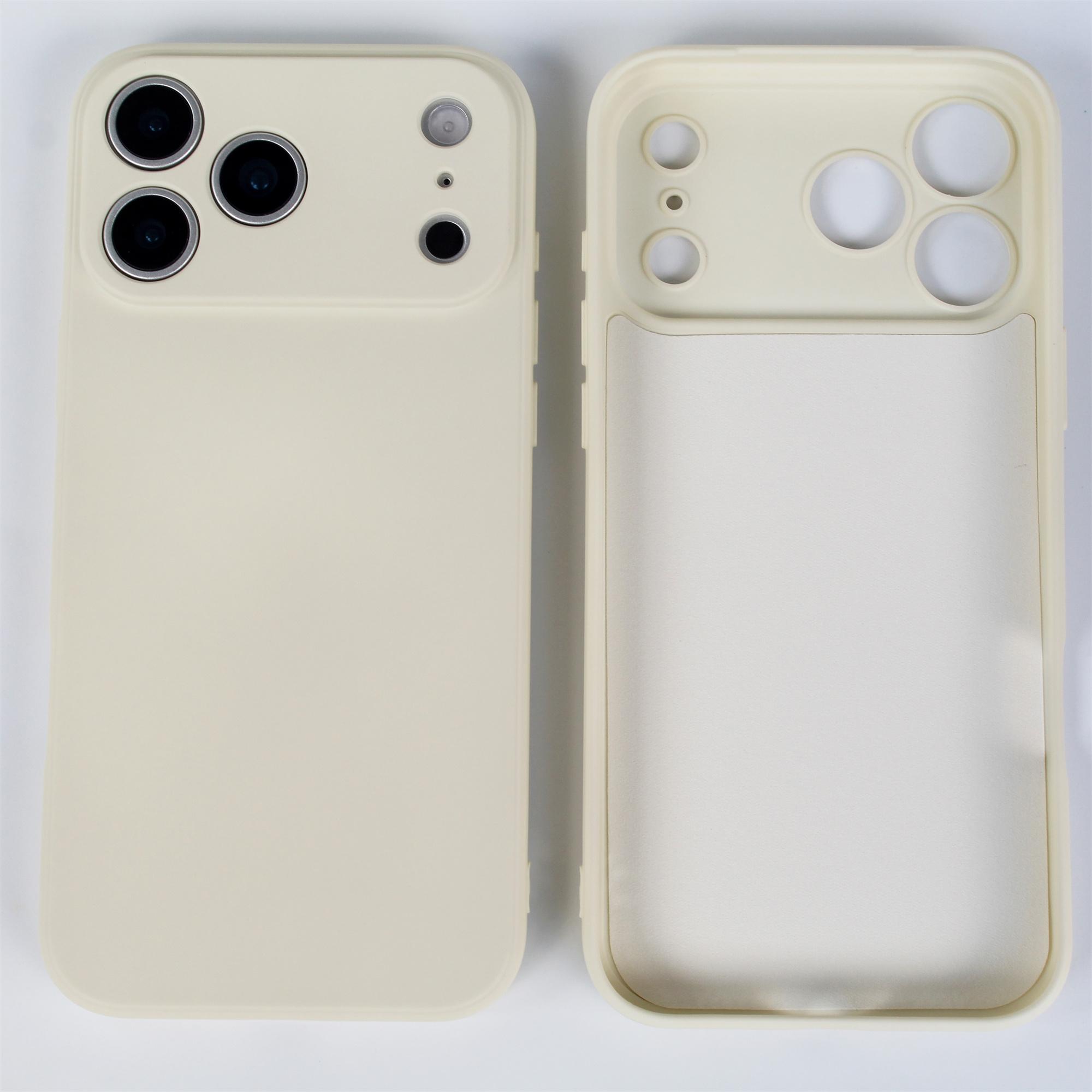 

Для iPhone 17 Pro Max 17 Pro 17 Air силіконова задня кришка захист камери кришка ударостійка м яка проста однотонна чохол для телефону For iPhone 17 білий