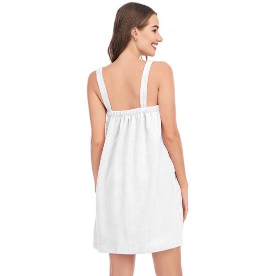 Women's Bath Towel Wrap Spa Body Wrap with Straps And Pockets Adjustable Closure Shower Robe Towel with Facial Headband