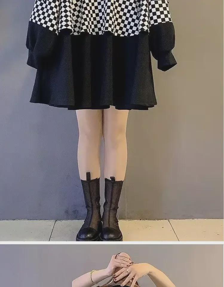 2024 Frühling/Herbst Koreanischer Stil Übergröße Damen Zweiteilige Oberteile: Figurschmeichelnde Sweatshirts für einen schlankmachenden Look