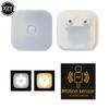 Motion Sensor LED Night Lights US/EU Plug Dimmable Cabinet Light For Baby Bedside Bedroom Corridor Wireless Lamp Lighting Small
