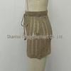 Sexy Sheer Knit Beach Cover-Up Dress with Waist Tie